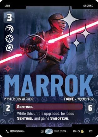 Marrok - Mysterious Warrior (Prestige Foil) | Foil (833)  [Ashes of the Empire]