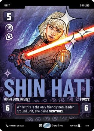 Shin Hati - Going Somewhere? (Prestige Foil) | Foil (838)  [Ashes of the Empire]