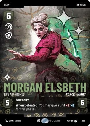 Morgan Elsbeth - Life Abandoned (Prestige Foil) | Foil (839)  [Ashes of the Empire]
