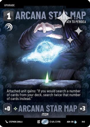 Arcana Star Map - Path to Peridea (Prestige Foil) | Foil (845)  [Ashes of the Empire]