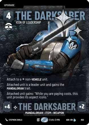 The Darksaber - Icon of Leadership (Prestige Foil) | Foil (850)  [Ashes of the Empire]