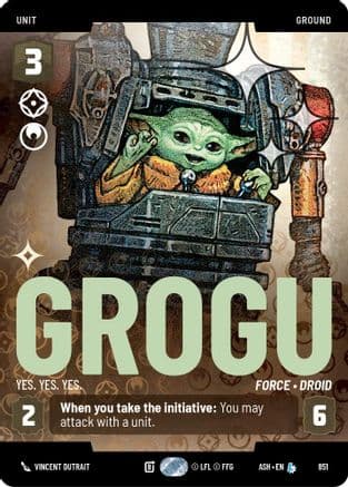 Grogu - Yes. Yes. Yes. (Prestige Foil) | Foil (851)  [Ashes of the Empire]