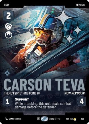 Carson Teva - There's Something Going On (Prestige Foil) | Foil (856)  [Ashes of the Empire]