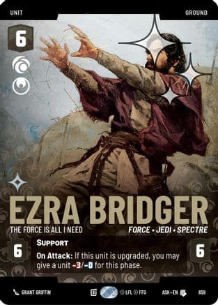 Ezra Bridger - The Force is All I Need (Prestige Foil) | Foil (859)  [Ashes of the Empire]