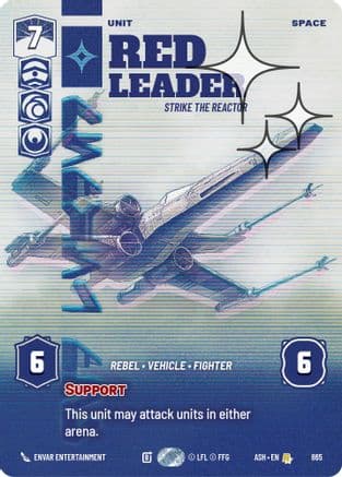 Red Leader - Strike the Reactor (Prestige Foil) | Foil (865)  [Ashes of the Empire]