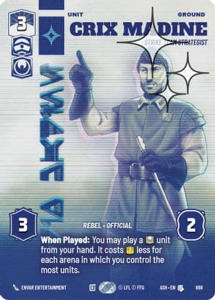 Crix Madine - Strike Team Strategist (Prestige Foil) | Foil (868)  [Ashes of the Empire]