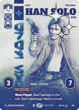 Han Solo - It'll Work (Prestige Foil) | Foil (870)  [Ashes of the Empire]