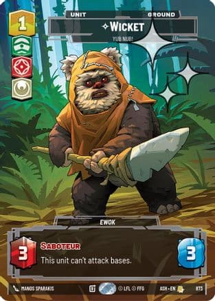 Wicket - Yub Nub! (Prestige Foil) | Foil (873)  [Ashes of the Empire]