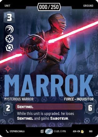Marrok - Mysterious Warrior (Serialized) | Foil (880)  [Ashes of the Empire]
