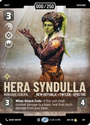 Hera Syndulla - Renegade General (Serialized) | Foil (881)  [Ashes of the Empire]
