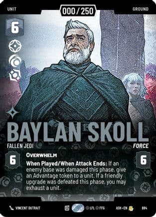 Baylan Skoll - Fallen Jedi (Serialized) | Foil (884)  [Ashes of the Empire]