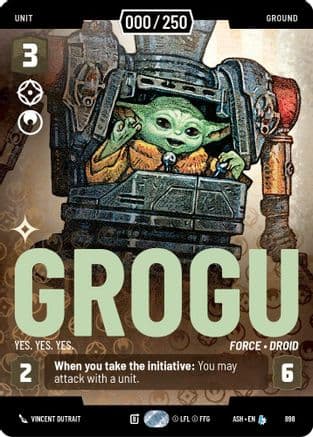 Grogu - Yes. Yes. Yes. (Serialized) | Foil (898)  [Ashes of the Empire]