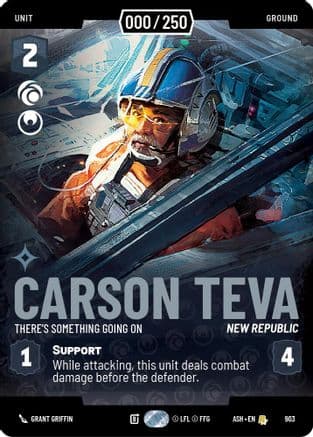 Carson Teva - There's Something Going On (Serialized) | Foil (903)  [Ashes of the Empire]