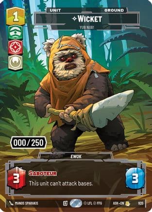 Wicket - Yub Nub! (Serialized) | Foil (920)  [Ashes of the Empire]