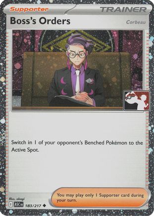 Boss's Orders [Corbeau] (Cosmos Holo) 183/217 - Prize Pack Series Cards Holofoil