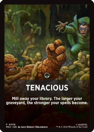 Tenacious Theme Card |  (056) [Commander: Marvel Super Heroes]