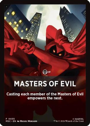 Masters of Evil Theme Card |  (035) [Commander: Marvel Super Heroes]