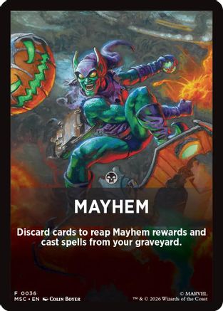 Mayhem Theme Card |  (036) [Commander: Marvel Super Heroes]