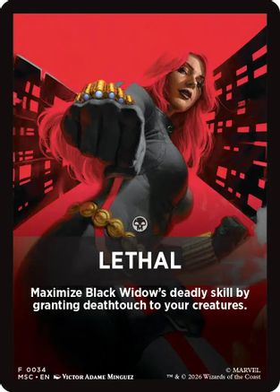 Lethal Theme Card |  (034) [Commander: Marvel Super Heroes]