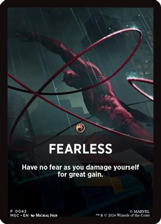 Fearless Theme Card |  (042) [Commander: Marvel Super Heroes]
