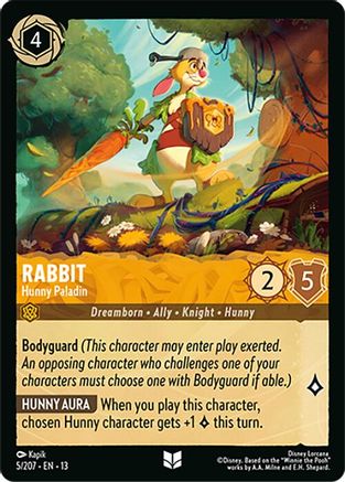 Rabbit - Hunny Paladin | Cold Foil (5/204) [Attack of the Vine]
