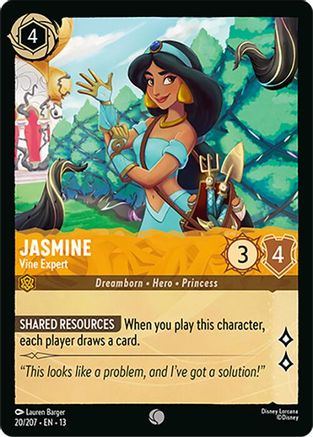 Jasmine - Vine Expert | Cold Foil (20/204) [Attack of the Vine]