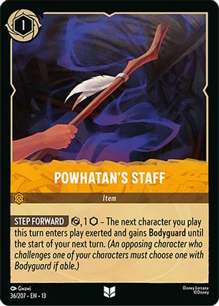 Powhatan's Staff | Cold Foil (36/204) [Attack of the Vine]