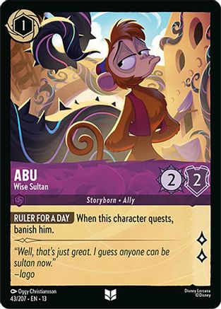Abu - Wise Sultan | Cold Foil (43/204) [Attack of the Vine]
