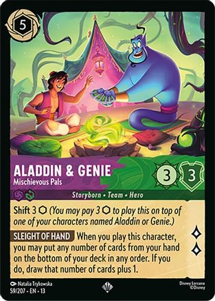 Aladdin & Genie - Mischievous Pals |  (59/204) [Attack of the Vine]