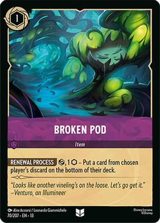 Broken Pod | Cold Foil (70/204) [Attack of the Vine]
