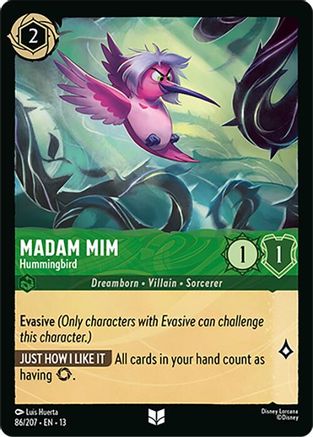 Madam Mim - Hummingbird | Cold Foil (86/204) [Attack of the Vine]