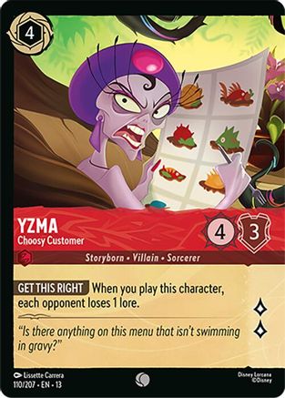 Yzma - Choosy Customer (Foil) | Cold Foil (110/204) [Attack of the Vine]