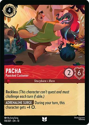 Pacha - Panicked Customer | Cold Foil (118/204) [Attack of the Vine]