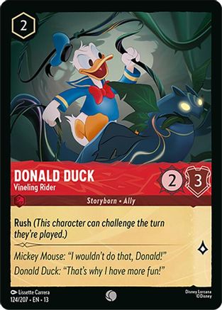 Donald Duck - Vineling Rider |  (124/204) [Attack of the Vine]