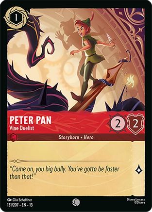 Peter Pan - Vine Duelist | Cold Foil (131/204) [Attack of the Vine]
