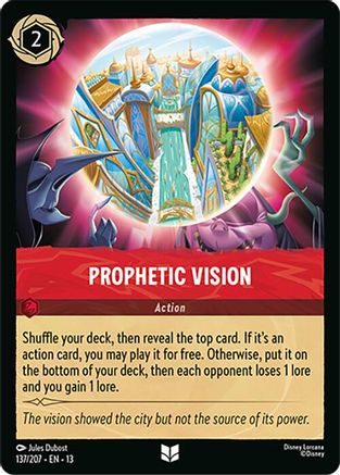 Prophetic Vision | Cold Foil (137/204) [Attack of the Vine]