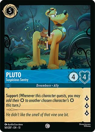 Pluto - Suspicious Sentry | Cold Foil (161/204) [Attack of the Vine]