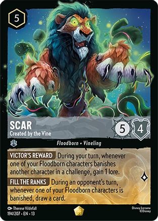 Scar - Created by the Vine | Cold Foil (194/204) [Attack of the Vine]
