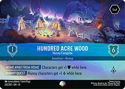 Hundred Acre Wood - Hunny Campsite (Epic) | Holofoil (222/204) [Attack of the Vine]