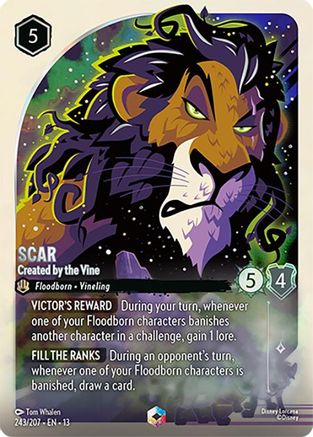 Scar - Created by the Vine (Enchanted) | Holofoil (243/204) [Attack of the Vine]