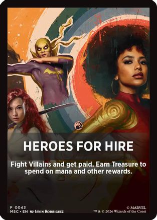 Heroes For Hire Theme Card |  (043) [Commander: Marvel Super Heroes]
