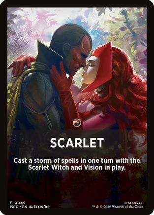 Scarlet Theme Card |  (049) [Commander: Marvel Super Heroes]