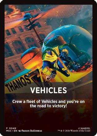 Vehicles Theme Card |  (048) [Commander: Marvel Super Heroes]
