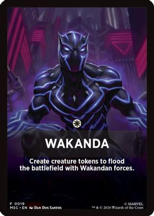 Wakanda Theme Card |  (019) [Commander: Marvel Super Heroes]