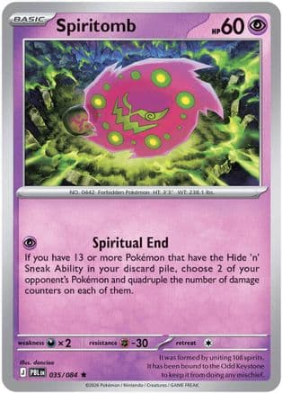 Spiritomb 035- ME05 Pitch Black Holofoil