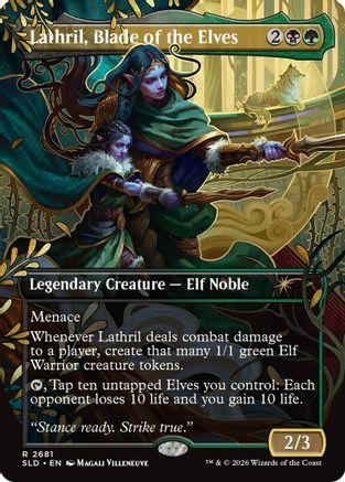 Lathril, Blade of the Elves |  Foil (2681) [Secret Lair Drop Series]