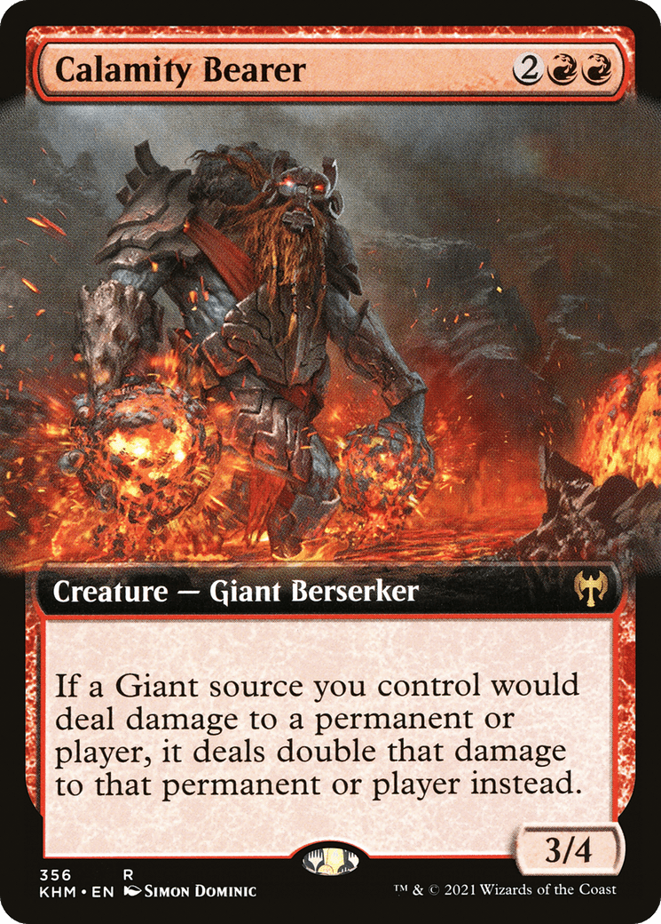 Calamity Bearer (Extended Art) [Kaldheim] Foil