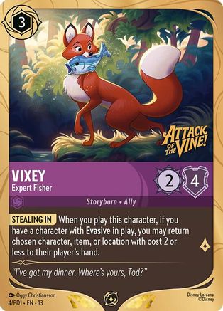 Vixey - Expert Fisher | Holofoil (4) [Disney Lorcana Promo Cards]