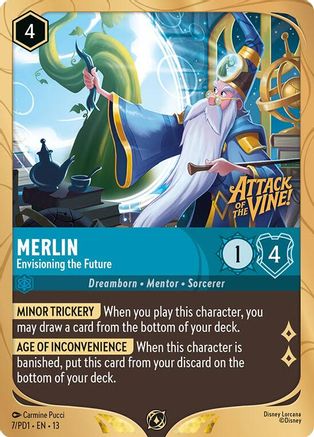 Merlin - Envisioning the Future | Holofoil (7) [Disney Lorcana Promo Cards]