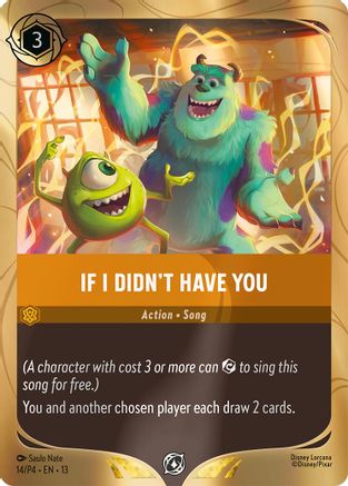 If I Didn't Have You | Holofoil (14) [Disney Lorcana Promo Cards]